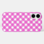 Coques Case-Mate iPhone En vichy rose (Verso (horizontal))