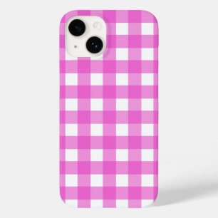 Coque Pour iPhone 14 En vichy rose
