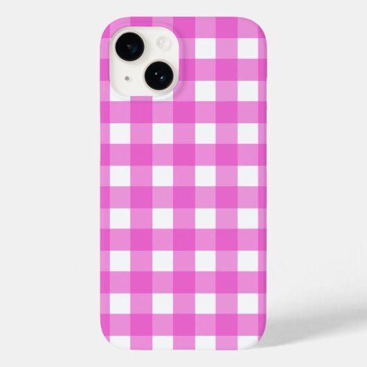 Coques Case-Mate iPhone En vichy rose (Verso)