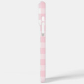 Coques Case-Mate iPhone En vichy rose et blanc (Verso / Gauche)