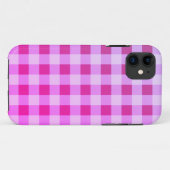 Coques Case-Mate iPhone En vichy rose vif (Dos (Horizontal))