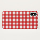 Coques Case-Mate iPhone En vichy rouge (Dos (Horizontal))
