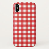 Coques Case-Mate iPhone En vichy rouge (Dos)