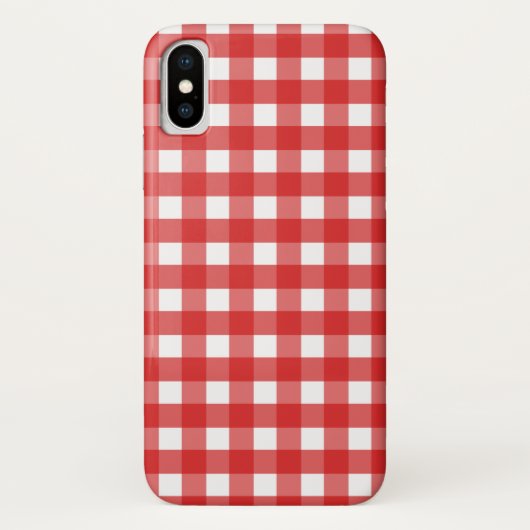 Coques Case-Mate iPhone En vichy rouge (Dos)