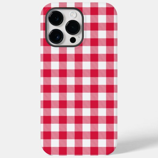 Coques Case-Mate iPhone En vichy rouge (Verso)