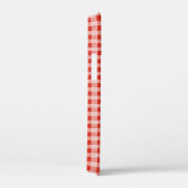 Coques Case-Mate iPhone en vichy rouge et blanc (Verso / Droite)