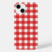 Coques Case-Mate iPhone En vichy rouge et blanc (Verso)