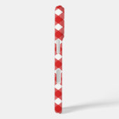 Coques Case-Mate iPhone En vichy rouge et blanc (Verso / Droite)