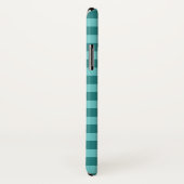 Coques Case-Mate iPhone en vichy turquoise (Dos/Droite)