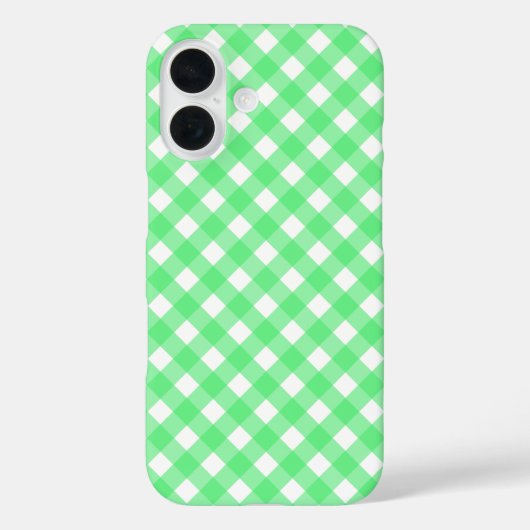 Coques Case-Mate iPhone En vichy verte (Verso)