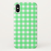 Coques Case-Mate iPhone En vichy verte (Dos)