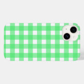 Coques Case-Mate iPhone En vichy verte (Verso (horizontal))