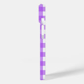 Coques Case-Mate iPhone En vichy violet brillant (Verso / Gauche)