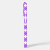 Coques Case-Mate iPhone En vichy violet brillant (Verso / Gauche)