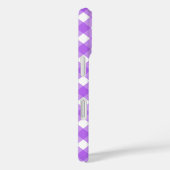 Coques Case-Mate iPhone En vichy violet brillant (Verso / Droite)