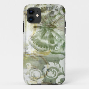 Coques Pour iPhone Encart vert de papillon avec la porte de