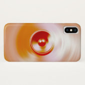 Coques Case-Mate iPhone Enceinte musicale rouge en rotation (Dos (Horizontal))