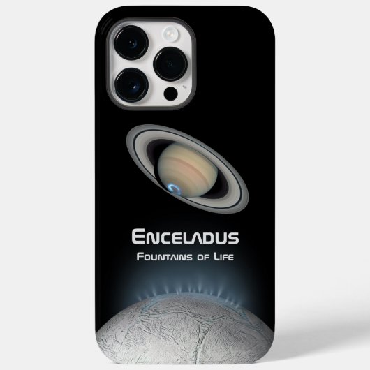 Coques Case-Mate iPhone Encelade Saturn Moon Fontaines de vie (Verso)