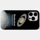 Coques Case-Mate iPhone Encelade Saturn Moon Fontaines de vie (Verso (horizontal))
