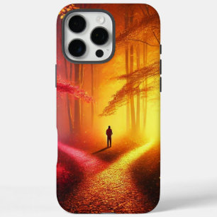 Coques iPhone 16 Pro Max Enchanted Crossroads - Vibrant Autumn Forest Art P