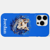 Coques Case-Mate iPhone Enchanter Fox avec nom personnalisé (Verso (horizontal))