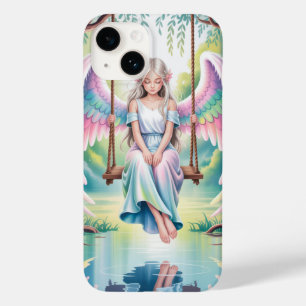 Coque Pour iPhone 14 Enchanter une fille ange sur une aile