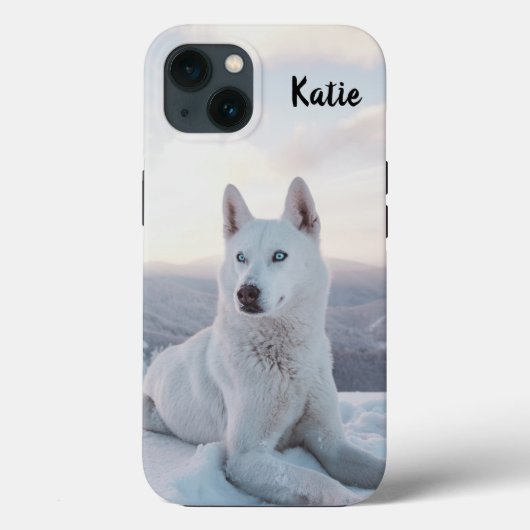 Coques Case-Mate iPhone Enchanteur personnalisé Chien blanc Husky dans la (Verso)