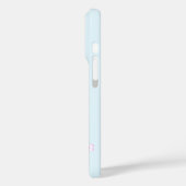 Coques Case-Mate iPhone Enchanting Light Blue And Pink Flowers And Hearts  (Verso / Gauche)