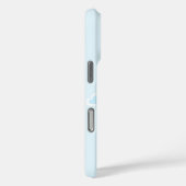 Coques Case-Mate iPhone Enchanting Light Blue And Pink Flowers And Hearts  (Verso / Droite)