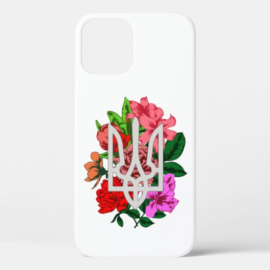 Coques Case-Mate iPhone Encore botanique et trident ukrainien tryzub (Verso)