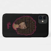 Coques Case-Mate iPhone Encourageant les femmes noires, cheveux naturels,  (Dos (Horizontal))