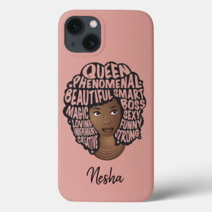 Case-Mate iPhone Case Encourageant les femmes noires, cheveux naturels, 