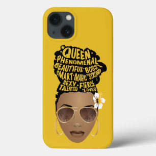 Case-Mate iPhone Case Encourager les femmes noires, chignon naturel, mou