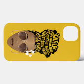 Coques Case-Mate iPhone Encourager les femmes noires, chignon naturel, mou (Verso (horizontal))