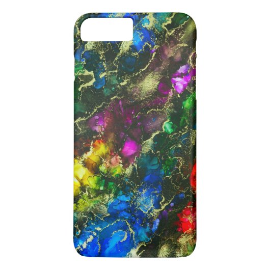 Coques Case-Mate iPhone Encre Abstraite psychédélique (Dos)