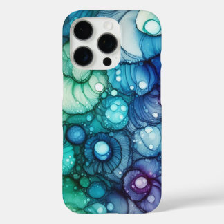 Coques iPhone 16 Pro Encre Alcoolique Gouttes de Pluie