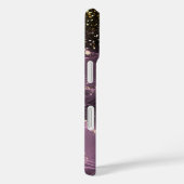 Coques Case-Mate iPhone Encre alcoolique violette et or de luxe (Verso / Droite)