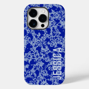 Coque Pour iPhone 14 Pro Encre bleue sur le ciel bleu Simple Moderne