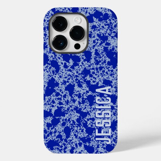 Coques Case-Mate iPhone Encre bleue sur le ciel bleu Simple Moderne (Verso)