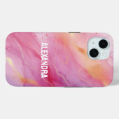 Coques Case-Mate iPhone Encre rose (Verso (horizontal))