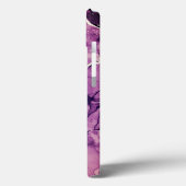 Coques Case-Mate iPhone Encre violette monogramme Feminine Abstraite (Verso / Gauche)