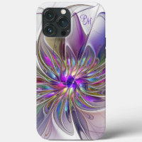 Énergétique Coloré Abstrait Initiales à Fleur d'Ar