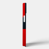 Coques Case-Mate iPhone Énergie géométrique rouge et noir ⚫ Abstrait audac (Verso / Droite)