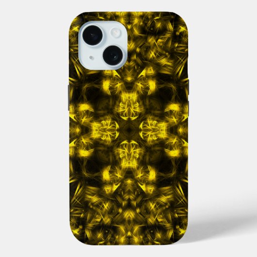 Coques Case-Mate iPhone Énergie sacrée dorée Art fractal (Verso)