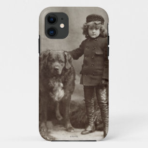 Coque iPhone 11 Enfant avec le chien, C1885
