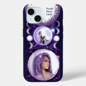 Coques Case-Mate iPhone Enfant mauve lune (Verso)
