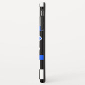 Coques Case-Mate iPhone Enfants course voiture de sport bleu nom (Dos/Gauche)