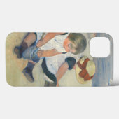 Coques Case-Mate iPhone Enfants jouant sur la plage, 1884 (Verso (horizontal))