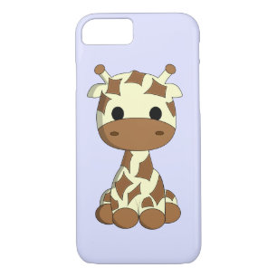 Coque iPhone 7 Enfants mignons de bande dessinée de girafe de