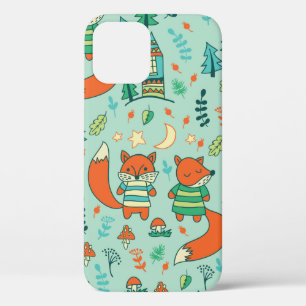 Case-Mate iPhone Case Enfants sans soudure avec de jeunes renards. Enfan